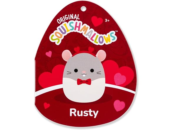 Squishmallows 14in Rusty The Grey Rat Large