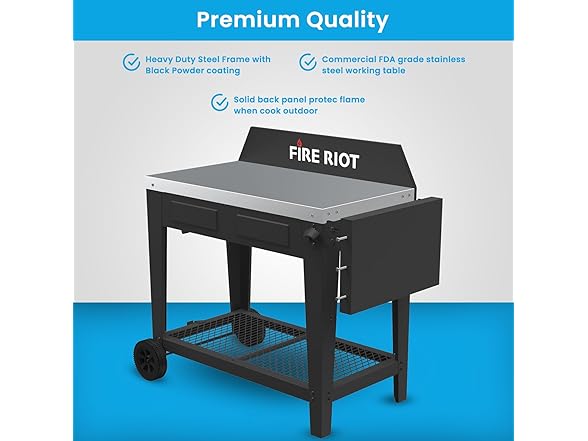 Fire Riot Portable Outdoor Grill Table
