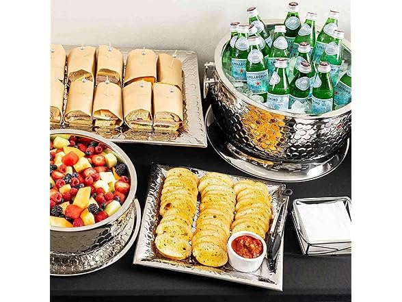 TableCraft 12843 Hive Collection Square Serving Tray