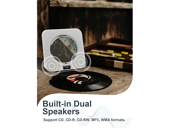 Jimwey Desktop CD Player Portable with Bluetooth