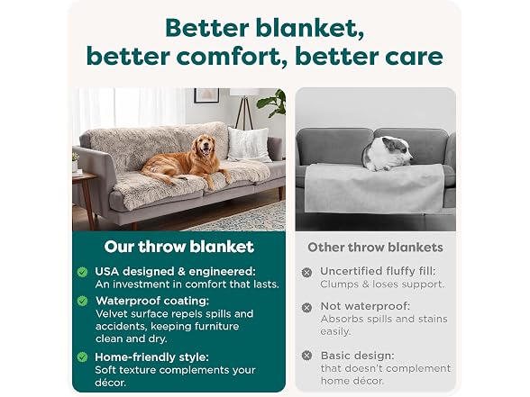 Furhaven Waterproof Throw Blanket