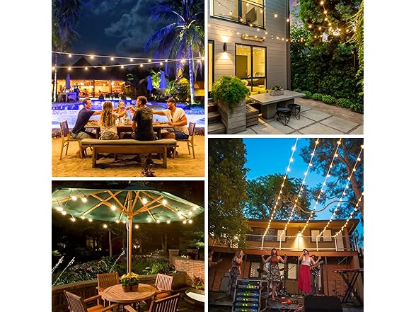 Bosceos 25FT Outdoor G40 LED String Lights