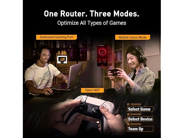 ASUS TUF-BE6500 0 ASUS TUF Gaming BE6500 Wireless Router