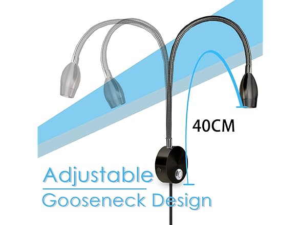 2 Pack Dimmable Bedside Reading Light