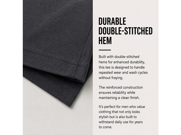 5Pk Mens Oversized Drop Shoulder Tee