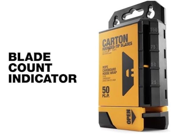 ToughBuilt TB-H4S50-14-50 50-Piece Carton Utility Blades