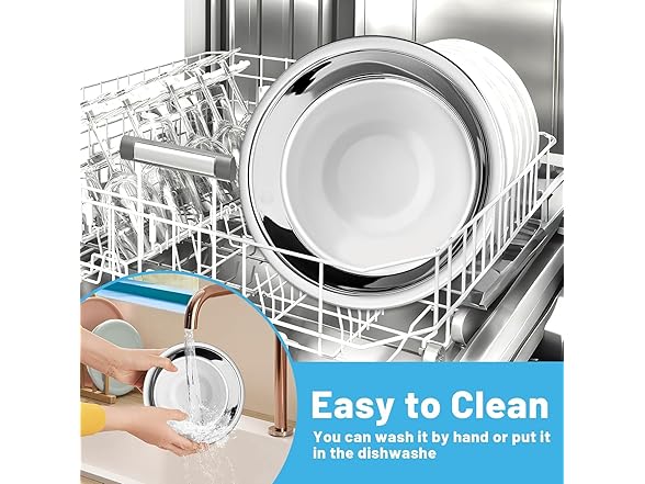 Steel Cat Food Bowls 3pc Set 5.5"