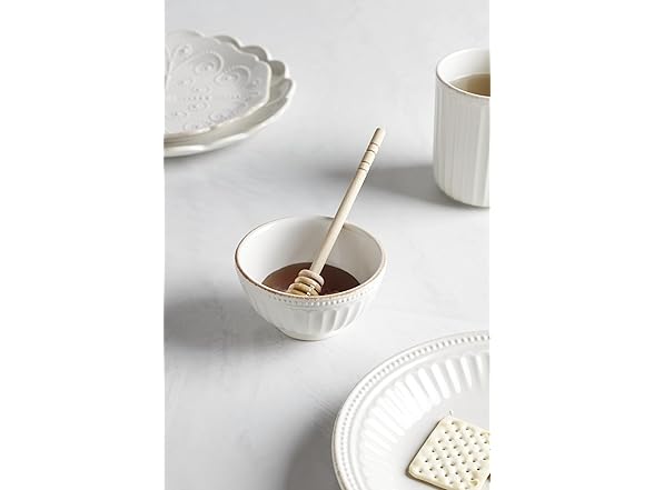 Lenox French Perle Groove Bowls (Set of 3), Mini, White