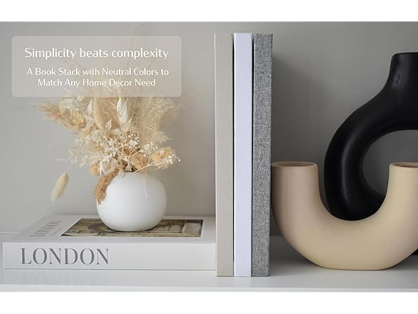 Kigan Home Inc. Linen Covered Books