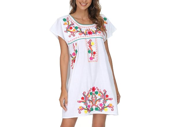 Yzxdorwj Women (XXL) Casual Boho Mexican Skirt