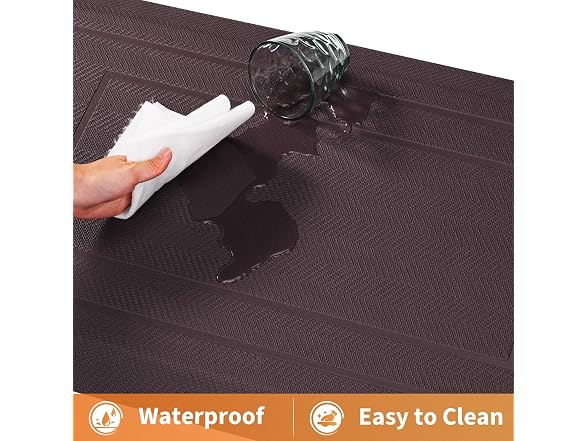 UKISS Brown 20" x 48" Cushioned Comfort Mat