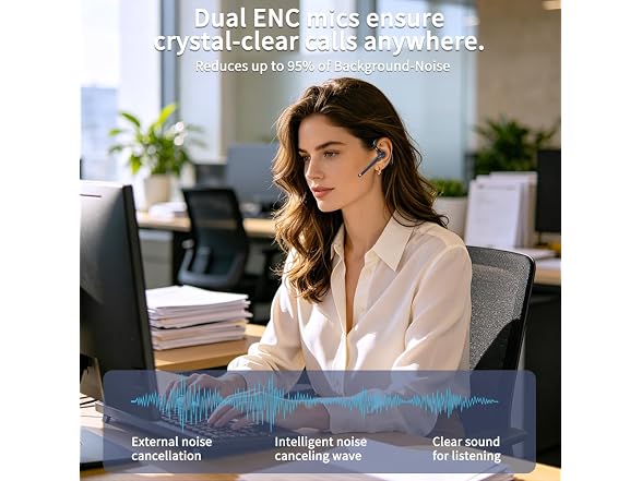 Hsility Bluetooth Headset with USB Type C