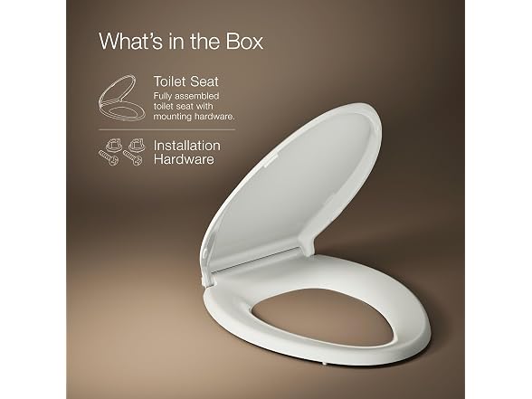 KOHLER 4636-RL-NY Cachet ReadyLatch Toilet Seat
