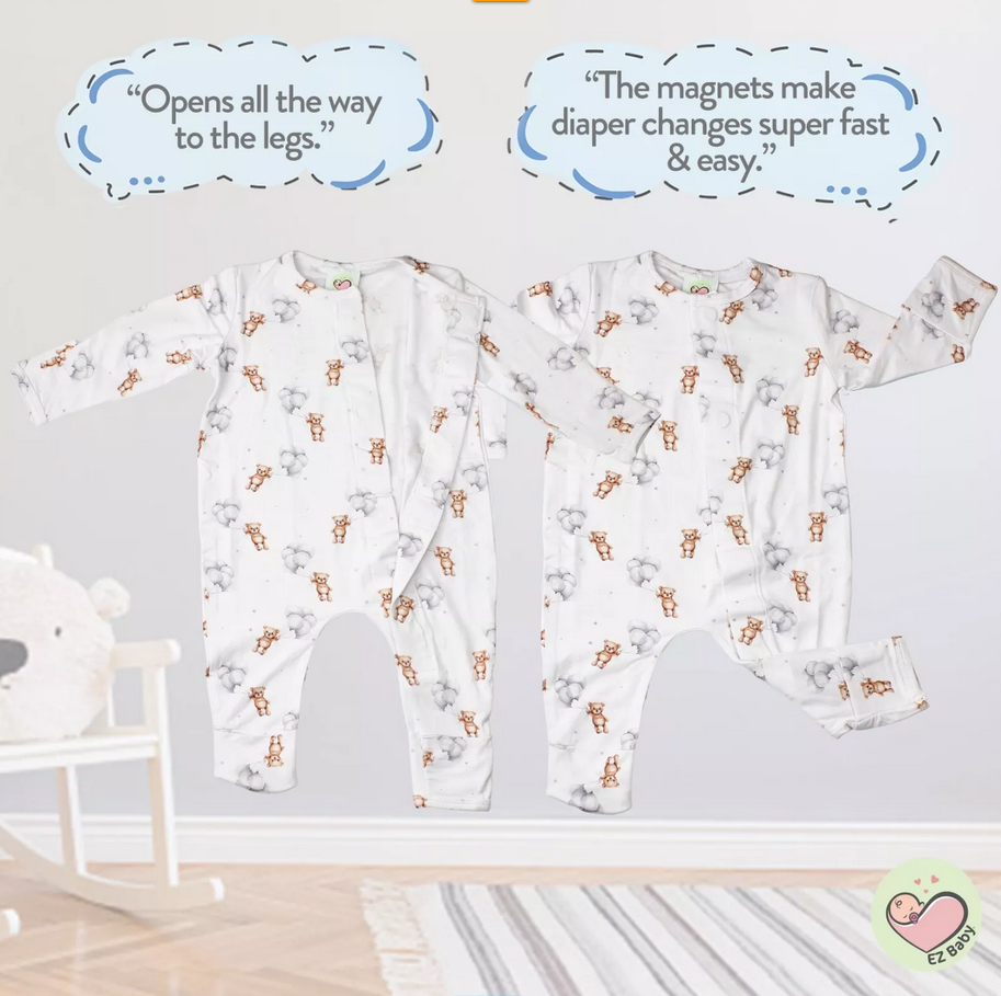 Baby Pajamas with magnetic Buttons - Gallery 8