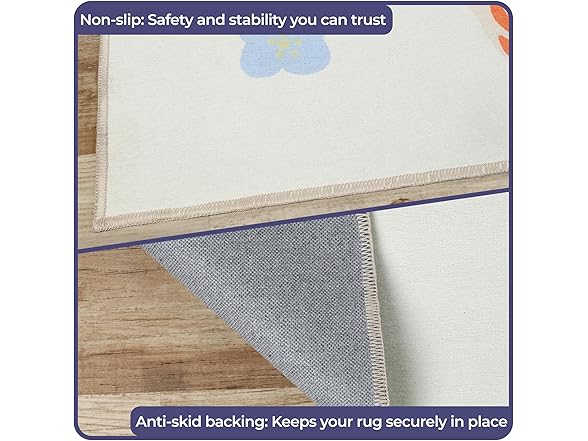 SUPERIOR City Cruise Non-Slip Kids Area Rug