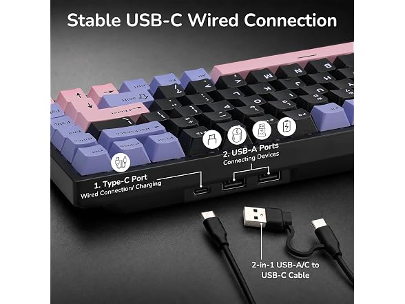 RK ROYAL KLUDGE RK84 75% RGB Hot Swap Gaming Keyboard