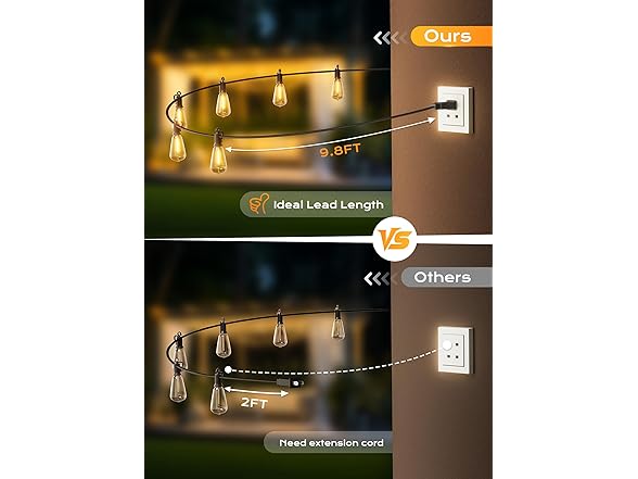 Brightown Outdoor String Lights, 150FT