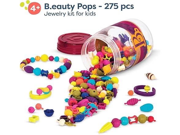 B. toys – Pop Arty! 275 Pieces – Jewlery Making Kit