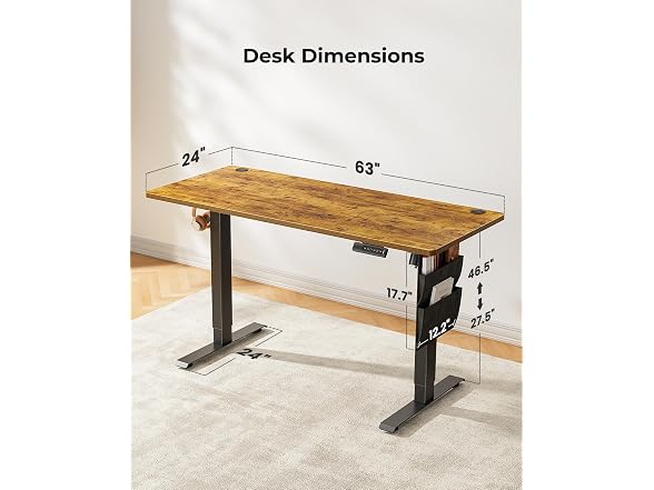 Marsail Standing Desk, 63x24"