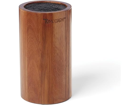 Hampton Forge Keen 5-Piece Acacia Bristle Block Cutlery Set