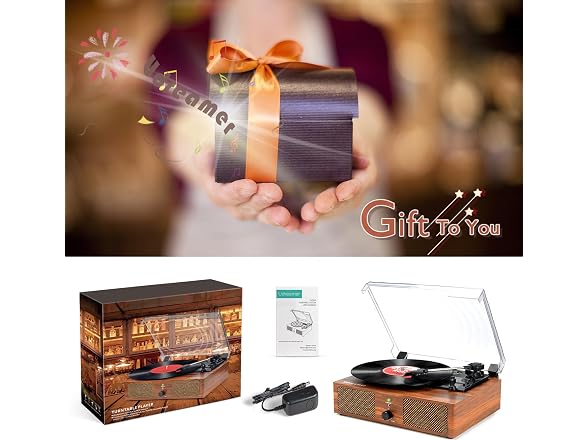 Vinyl Record Player Turntable with