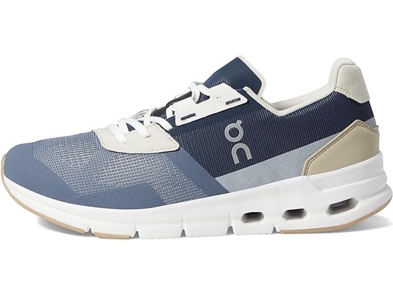 On Running Cloudrift Women's Shoes Metal/Navy Size 5