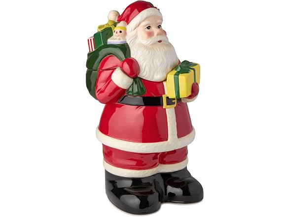 Cerified International Santa’s Retro Christmas Cookie Jar