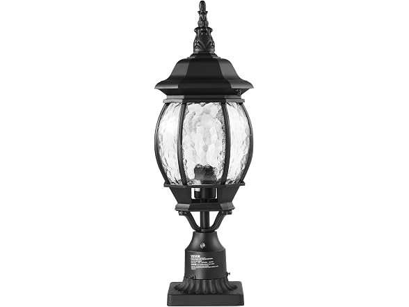 2 Pack Dusk to Dawn Outdoor Post Light, 20.87