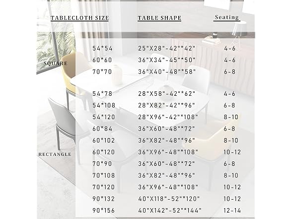 Fitable Rect Tablecloth Stain and Wrinkle