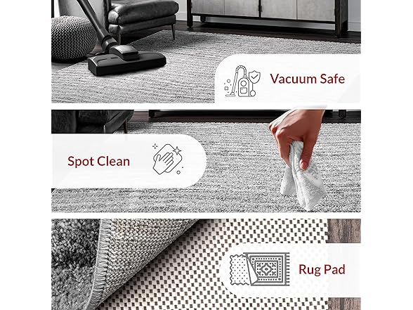 Nuloom Sherill Grey/Ivory, 2'6" x 12' Rug