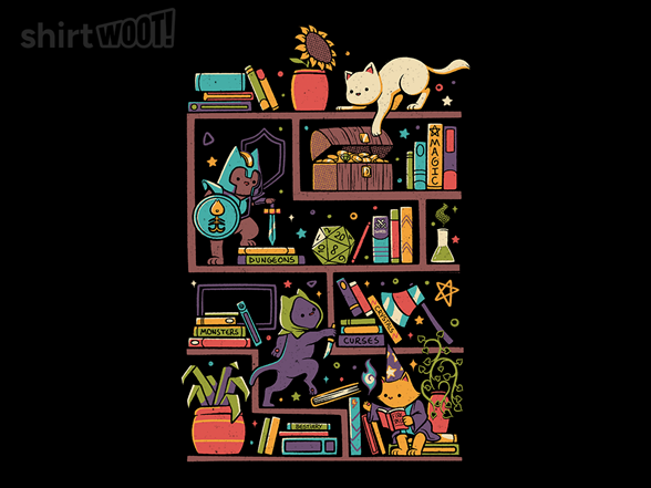 RPG Cats Bookshelf