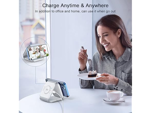 RTOPS Magnetic Foldable 3-in-1 Charging Station
