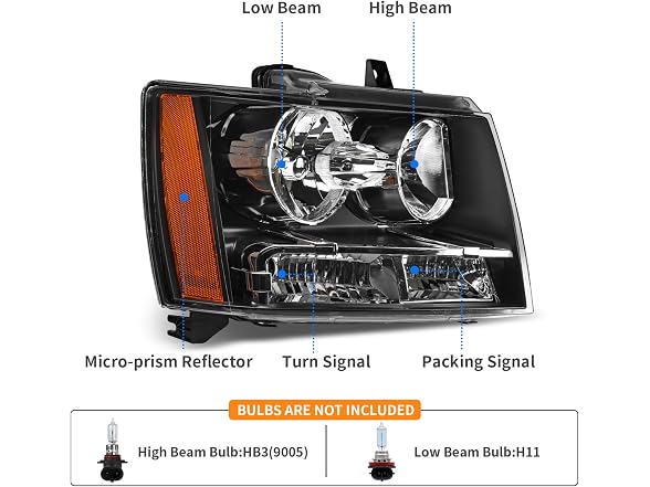 DWVO Headlight Assembly Compatible