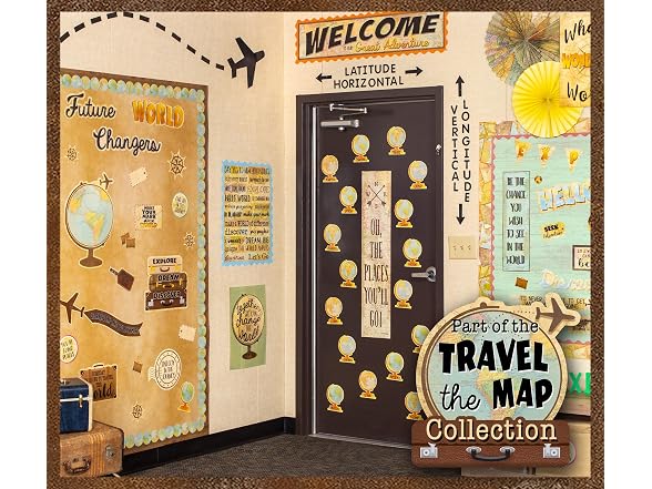 Teacher Created Resources Travel The Map Straight Border Trim