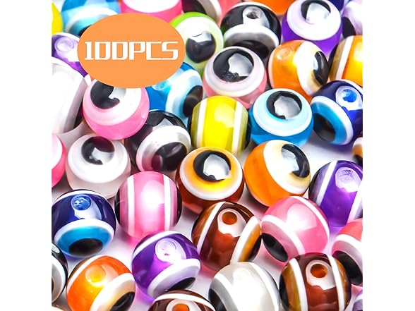 Jdesun Round Evil Eye Beads