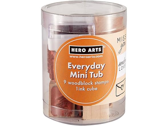 LP514 Hero Arts Everyday Mini Tub Woodblock Stamps