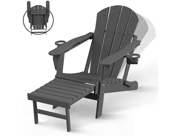 BRIOPAWS Folding Adirondack Chair
