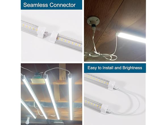 AQIQUUT 4FT Led Shop Light 2-Pack