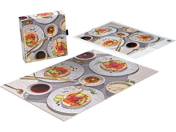 Gold - Weekend Brunch - 500 Piece Jigsaw Puzzle