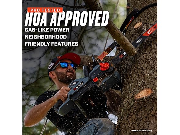 60V 18" Battery Chainsaw