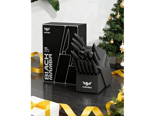 15 Pc Knife Set with Block