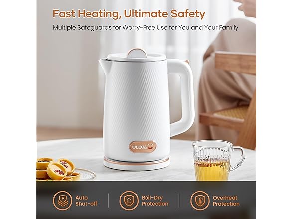 OLEGA Electric Kettle - 1500W 
