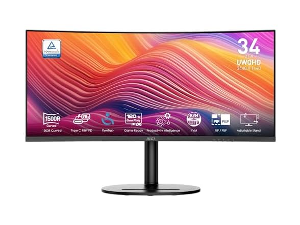 MSI 34" UWQHD Monitor | Modern MD342CQP