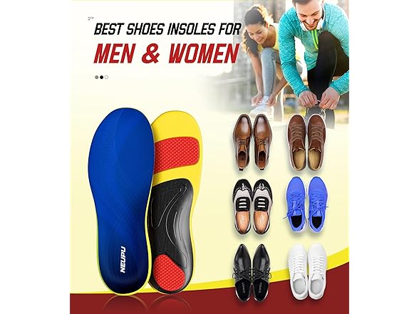 NEUPU Plantar Fasciitis Relief Insoles