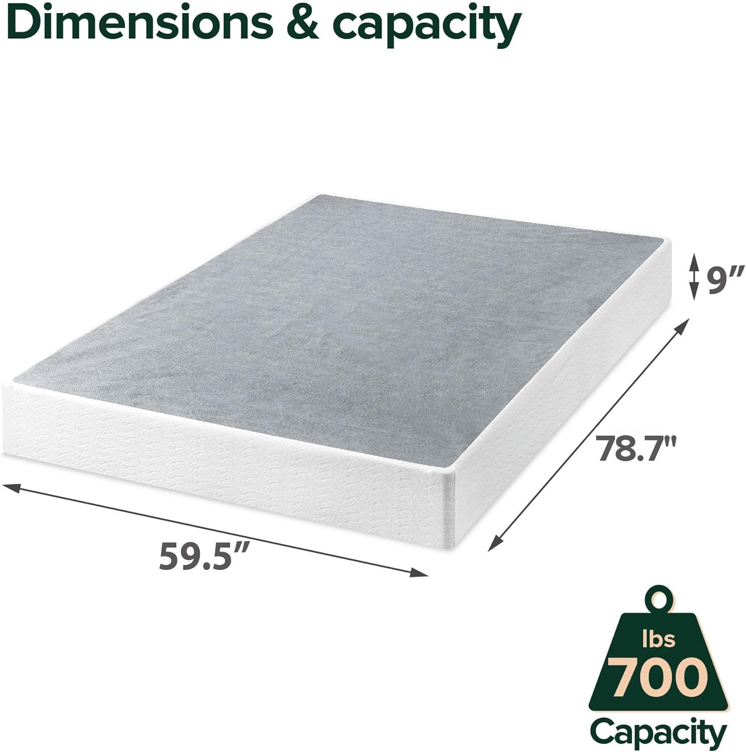 Zinus 9 Inch Metal Smart Box Spring - Your Choice - Gallery 21