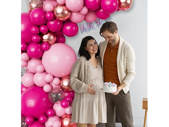 ZBYDNG Pink Balloon Garland Arch Kit