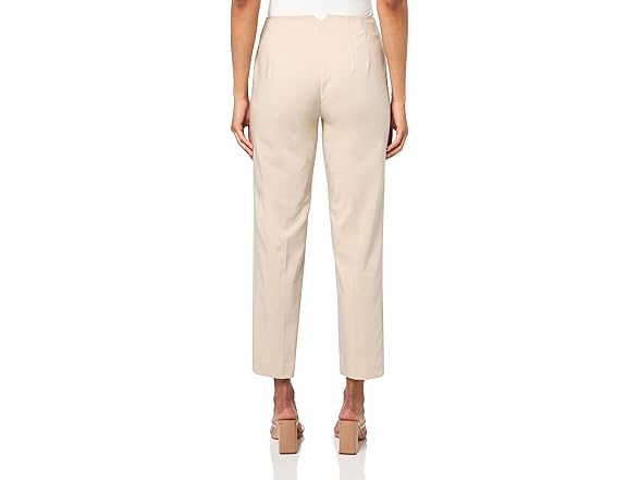 Halston Womens High Waisted Pintuck Pant