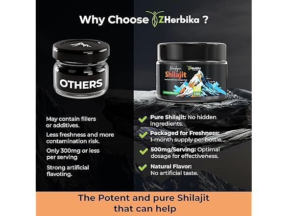  ZHerbika Pure Himalayan Shilajit Resin