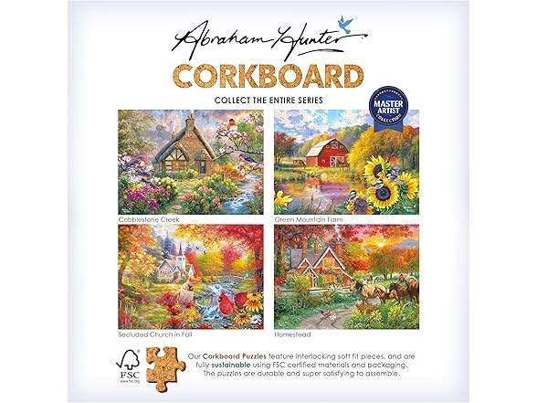 RoseArt - Abraham Hunter Cork Puzzle 1000 Piece Puzzle