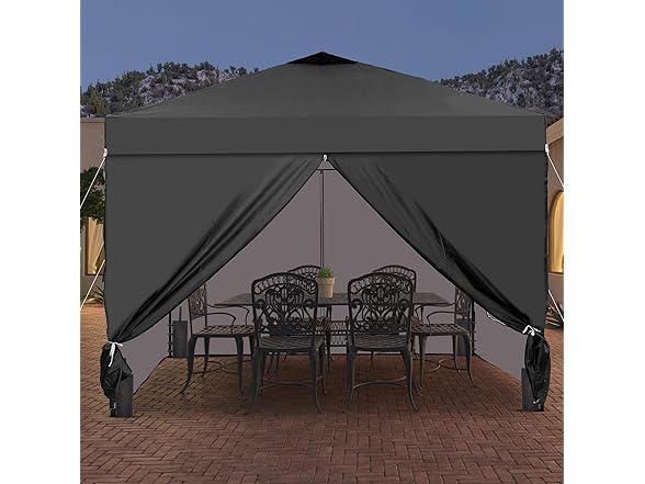 Saemoza 10x10 Pop Up Canopy Tent with One Push Setup